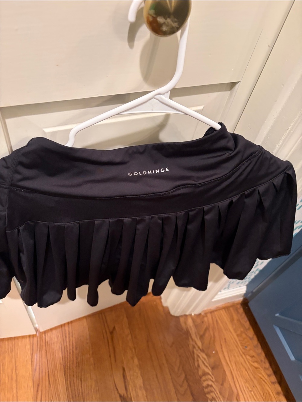 GoldHinge Black Pleated tennis Skirt - Picture 3 of 6